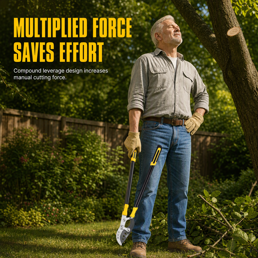 🌳✂️ Power-Leverage Garden Loppers – Heavy-Duty Branch Cutters for Easier Tree & Orchard