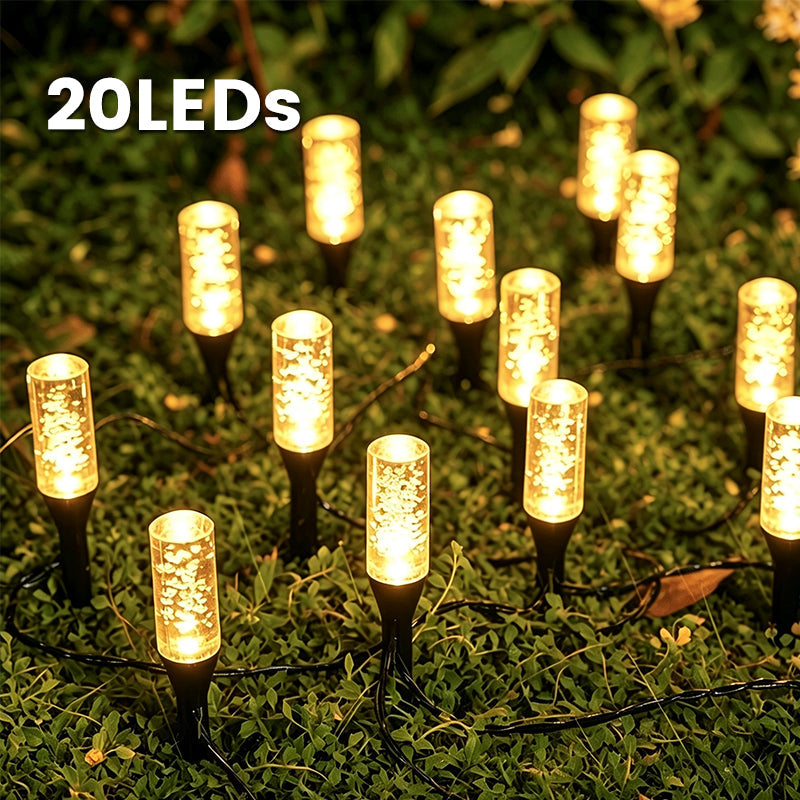 📢📢50% OFF !! ⏰Solar Bubble Pathway Light | 10–40 LEDs