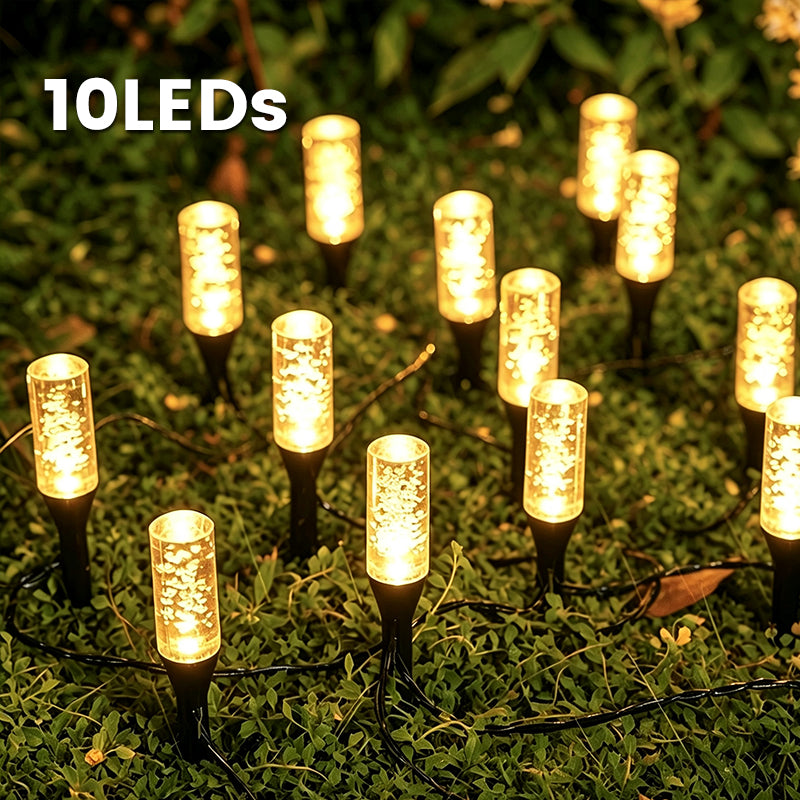 📢📢50% OFF !! ⏰Solar Bubble Pathway Light | 10–40 LEDs