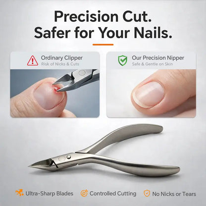 📢50% OFF !! ⏰Stainless Steel Ingrown Toenail Clipper and Dead Skin Nipper 2 Piece Manicure Set