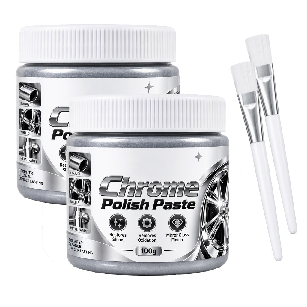 🔥Limited Time Promotion 50% OFF🔥Restore Mirror Shine Instantly! Scratch-Free Chrome Polish Paste