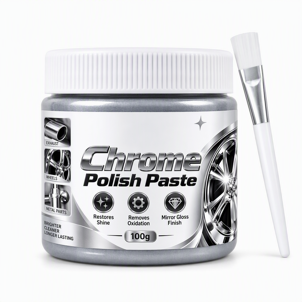 🔥Limited Time Promotion 50% OFF🔥Restore Mirror Shine Instantly! Scratch-Free Chrome Polish Paste