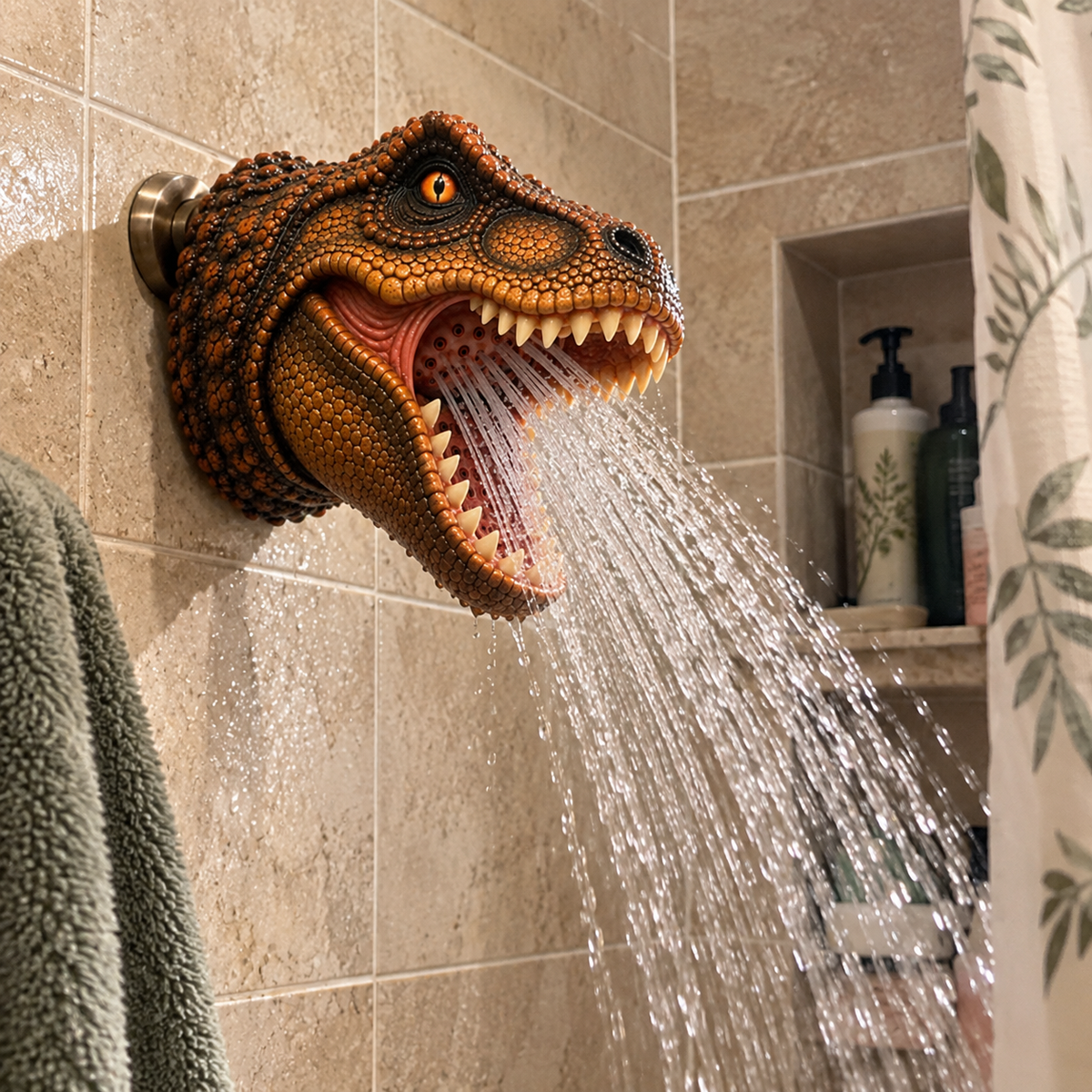 Prehistoric Splash – T-Rex Shower Head