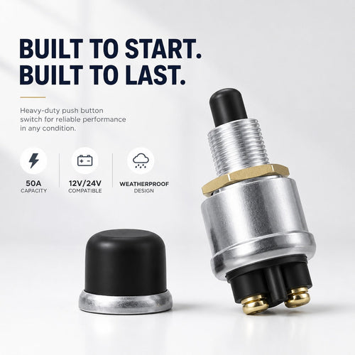 Heavy-Duty Engine Start Push Button Switch