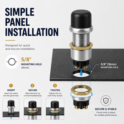 Heavy-Duty Engine Start Push Button Switch