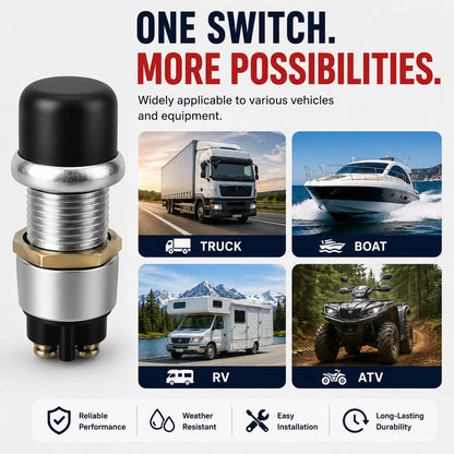 Heavy-Duty Engine Start Push Button Switch