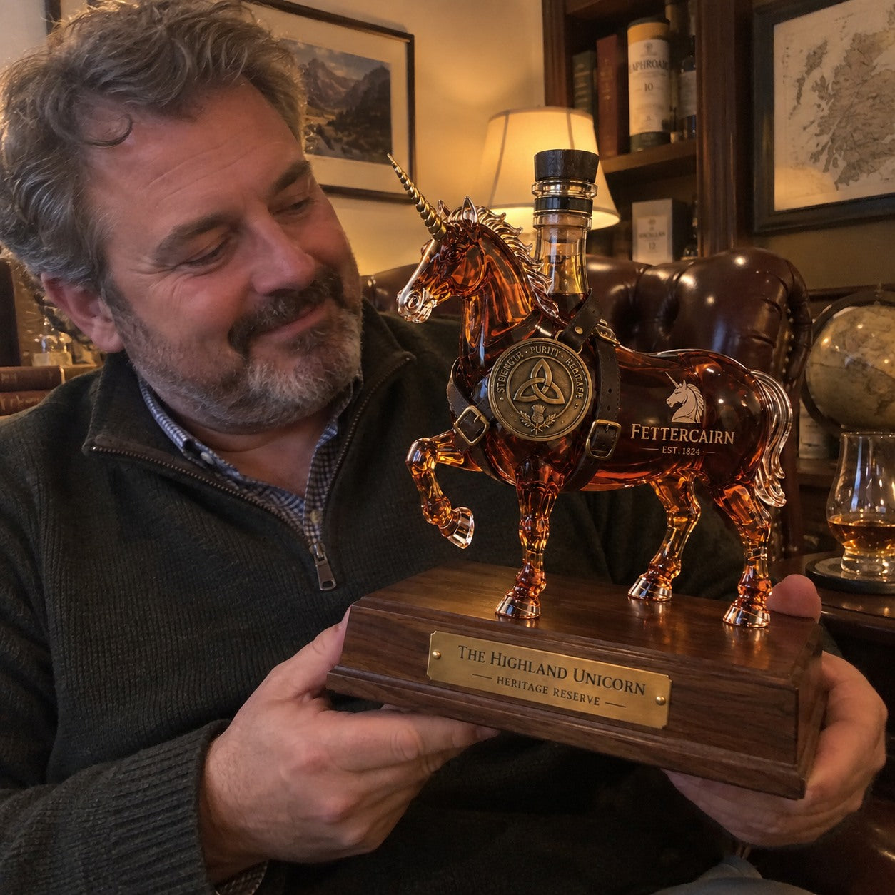 Customer review image 2 for Highland Unicorn Decanter