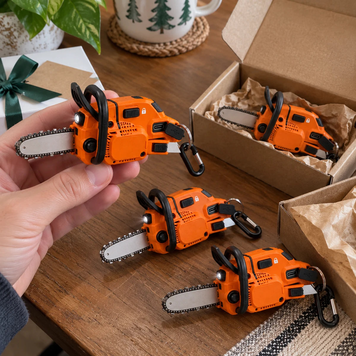 Gift-style lifestyle photo of the compact utility tool