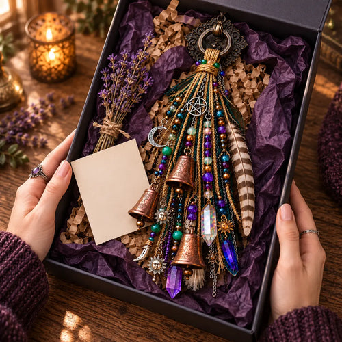 🔮Witchy Door Charm | Bells, Crystals & Celestial Hanging Decor🔮